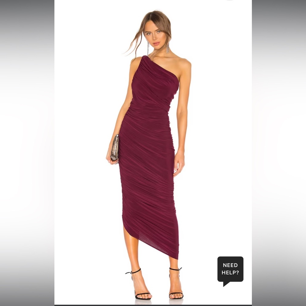 Revolve - Norma Kamali Diana Gown in Plum